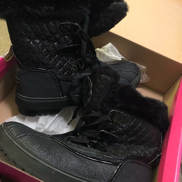 Pastry black boots worn once with socks - Picture 1 of 3